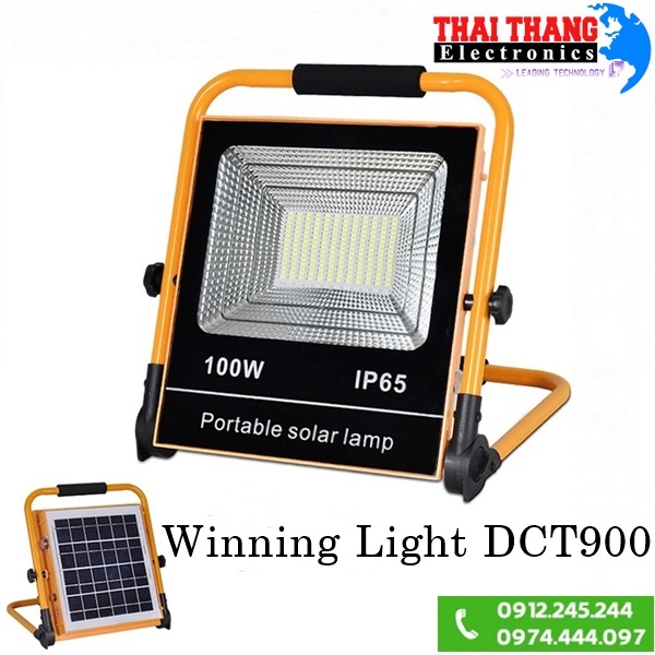 den-pin-cong-truong-10w-winning-light-dct900 Đèn công trường siêu sáng, có sạc năng lượng mặt trời LED 100W WINNING LIGHT DCT900