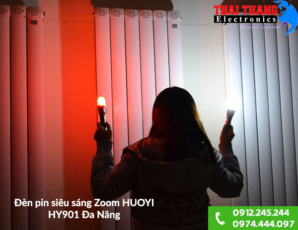Đèn pin siêu sáng Zoom HUOYI HY901 Đa Năng