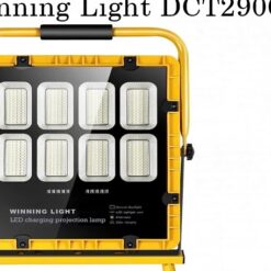 ĐÈN CÔNG TRƯỜNG CÔNG SUẤT CỰC LỚN 600W có pin sạc và pin năng lượng mặt trời WINNING LIGHT DCT2900