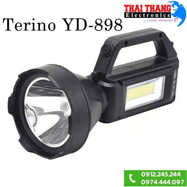 den20pin20sieu20sang20terino20yd-898 Đèn pin sạc chiếu sáng cầm tay , tuần tra , cứu hộ , cứu nạn Terino YD-898 (chống nước) - Hàng chính hãng