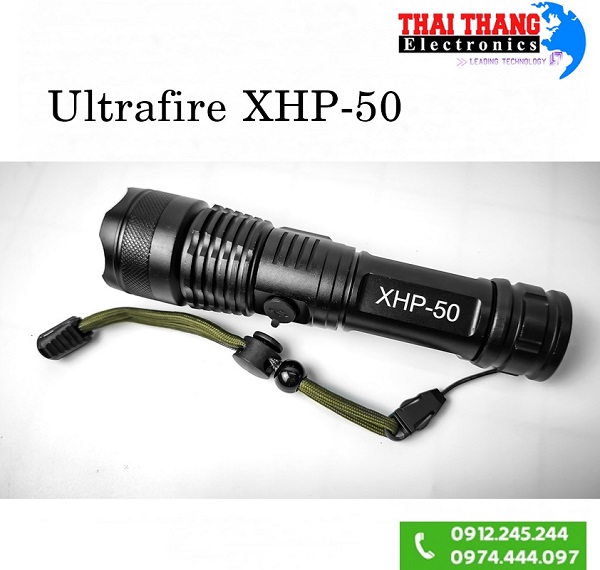 den20pin20sieu20sang20ultrafire20xhp50 Đèn Pin cầm tay Ultrafire XHP-50