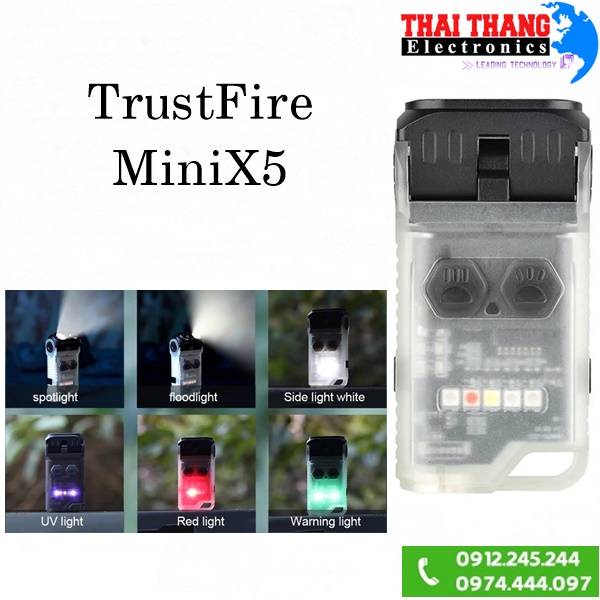 den20pin20trustfire20minix5 Đèn pin EDC UV TrustFire MiniX5
