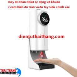 MÁY XỊT KHUẨN ,XỊT CỒN TỰ ĐỘNG ĐO THÂN NHIỆT SIÊU NHẠY ĐO TRÁN - ĐO TAY