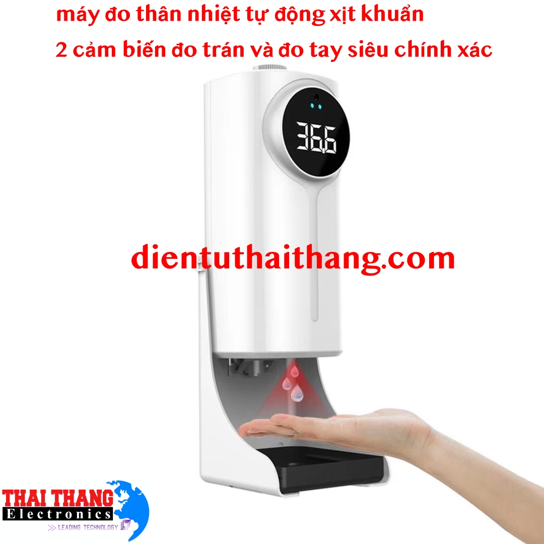 MÁY XỊT KHUẨN ,XỊT CỒN TỰ ĐỘNG ĐO THÂN NHIỆT SIÊU NHẠY ĐO TRÁN - ĐO TAY