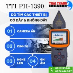 Thiết bị dò sóng camera siêu nhỏ, nghe  trộm, điện thoại, định vị GPS, ghi âm siêu hiện đại, siêu chính xác và siêu nhạy TTI KOREA PH1390