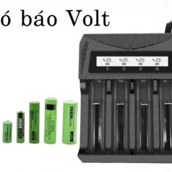 Sạc pin đa năng, sạc tất cả các loại pin, có đồng hồ báo Volt