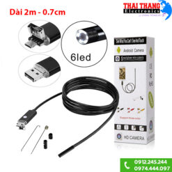 Camera nội soi dây mềm cắm điện thoại android 2m SWC2502