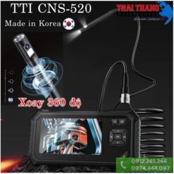 CAMERA NỘI SOI CÔNG NGHIỆP 2 CAMERA XOAY TRÒN 360 ĐỘ SIÊU NÉT KOREA TTI CNS520-2 mét