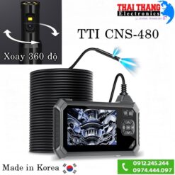 CAMERA NỘI SOI MÁY CÔNG NGHIỆP 2 CAMERA XOAY TRÒN 360 ĐỘ SIÊU NÉT KOREA TTI CNS480-1mét