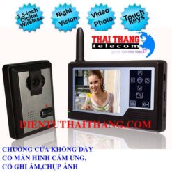 CHUÔNG CỬA KHÔNG DÂY CÓ HÌNH,CÓ GHI ÂM,CHỤP HÌNH