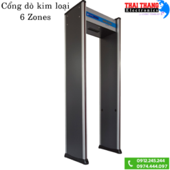 Cổng Dò Kim Loại 6 Zones Hiển thị Led