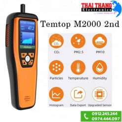 MÁY ĐO VÀ KIỂM TRA CHẤT LƯỢNG KHÔNG KHÍ Temtop M2000 2nd ĐO KHÍ CO2, BỤI PM2.5, PM10, KHÍ HCHO, ĐO NHIỆT ĐỘ VÀ ĐỘ ẨM