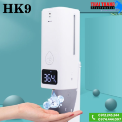 MÁY ĐO THÂN NHIỆT TỰ ĐỘNG XỊT KHUẨN hk9 ĐO TRÁN VÀ ĐO TAY
