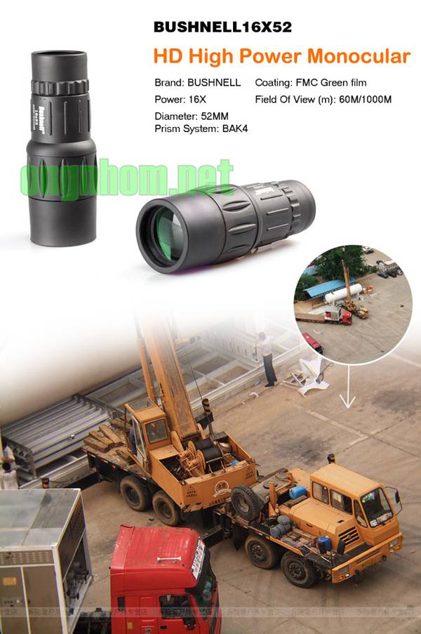 Ống nhòm một mắt Bushnell 16x52(copy-trung quốc)