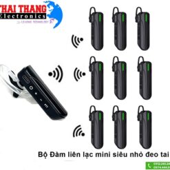 Bộ đàm tai nghe không dây Mini siêu nhỏ đeo tai  đàm thoại 2 chiều